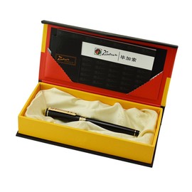 Picasso 902 Gentleman Collection Fountain Pen Medium Nib Point, Awesome Apperance, Vivid Black Collection Signature Gift Pen