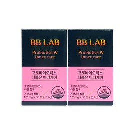 Nutrione BB Lab Probiotics W Inner Care Vaginal Derived Lactobacillus 30 Capsules 2ea / 뉴트리원 비비랩 프로바이오틱스 더블유W 이너케어 질유래 유산균 30캡슐 2개