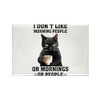 CafePress Funny Morning Cat Saying Magnets Rectangle Magnet, 3"x2" Refrigerator