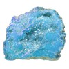 Amogeeli Irregular Titanium Coated Crystal Geode Cluster Mineral Specimen Decoration