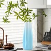 8in Ceramic Vase, Gradient Blue Vase Modern Home Decoration Fresh