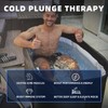 Extra Large Cold Plunge Tub with Aluminum Support Poles for