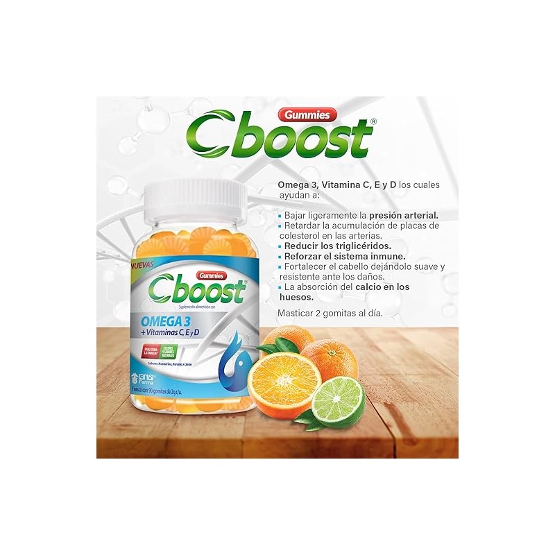 C-Boost Gomitas Omega 3 + Vitaminas C, E y D