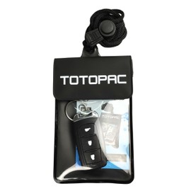 TOTOPAC Waterproof Car Key FOB Pouch Submersible Dry Bag Holder for ID Credit Cards Cash Keys Case Swim Surf Floating Wallet, Black