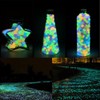 MOCNT 300Pcs Purple Glow in the Dark Pebbles Rock Luminous