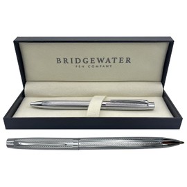 Bridgewater Pen Company Ladies Executive Ball Point Pen Collection, Boxed & Sleeved (Lincoln, All Chrome)