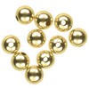 5mm 14K Genuine Solid Gold 5mm Hollow Smooth Beads (10