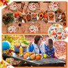 Yungyan 50 Pcs Fall Leaves Party Plates Disposable Thanksgiving Paper