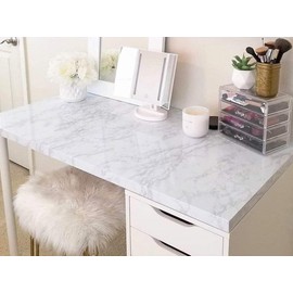 Marble Peel and Stick Wallpaper Granite Wall Paper for Old Furniture Self Adhesive and Removable 17.7 inch x 78.7 inch Marble Contact Paper for Countertops Easy to Apply
