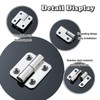 Ldzzuo 4pcs Detachable Door Hinges Stainless Steel Right Left Handed