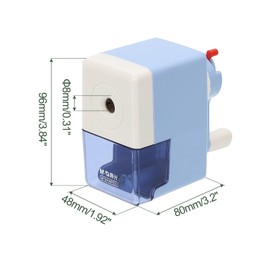 M&G Manual Pencil Sharpener, Hand Crank Pencils Sharpener Five-Position Pen Tip Adjustable Pencils Sharpener Office Supplies for Classroom Office, Blue