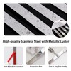 Lunghaa Peel and Stick Metal Finish Molding Trim, Stainless Steel
