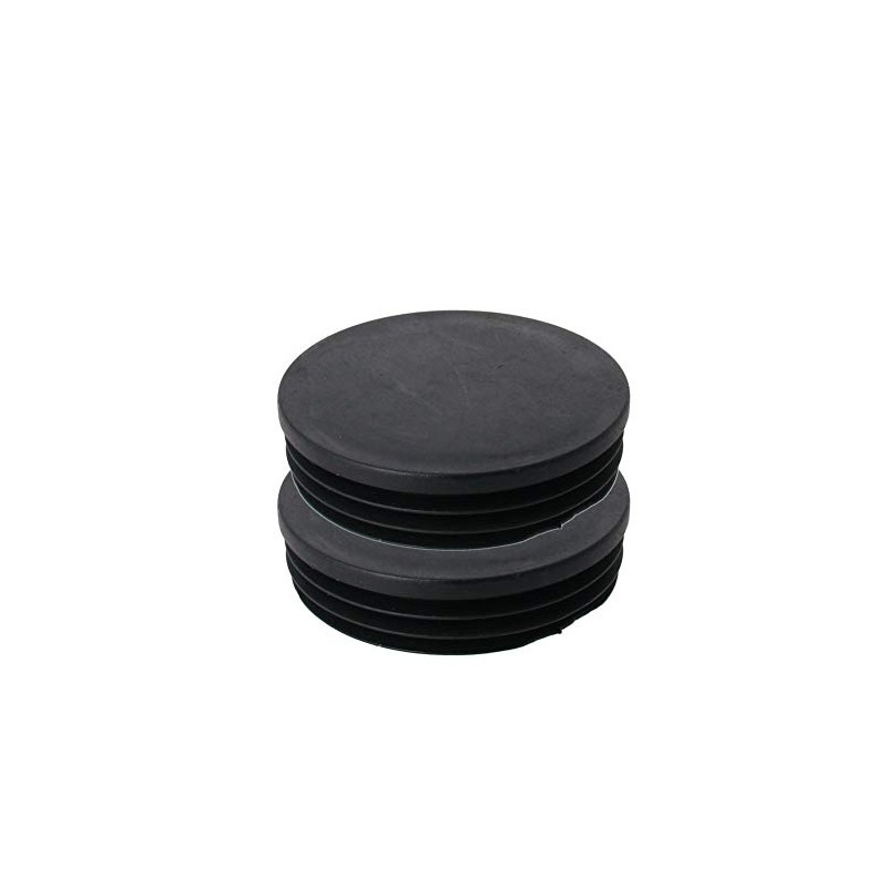 MroMax 2 x Round Plastic Pipe Plugs 90mm Diameter End