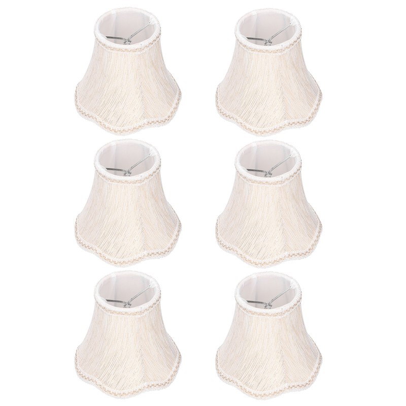 6Pcs European Style Lampshade Cloth Lamp Shade Chandelier Wall Light