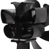 6 Blade Stove Eco Fan Black Self Starting High Temperature