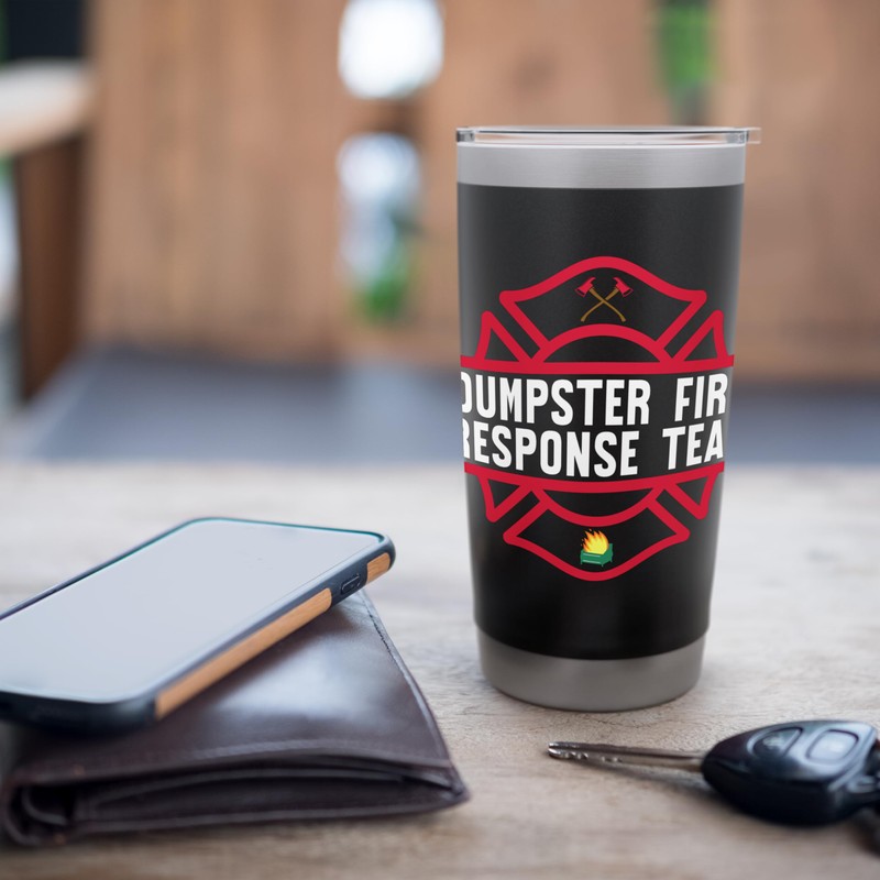 Dumpster Fire Response team funny work joke Stainless Steel Insulated