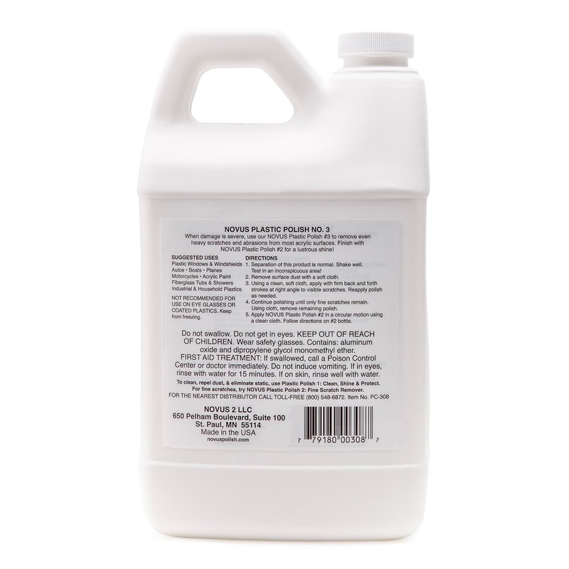 NOVUS 7082 | Heavy Scratch Remover #3 | 64 Ounce