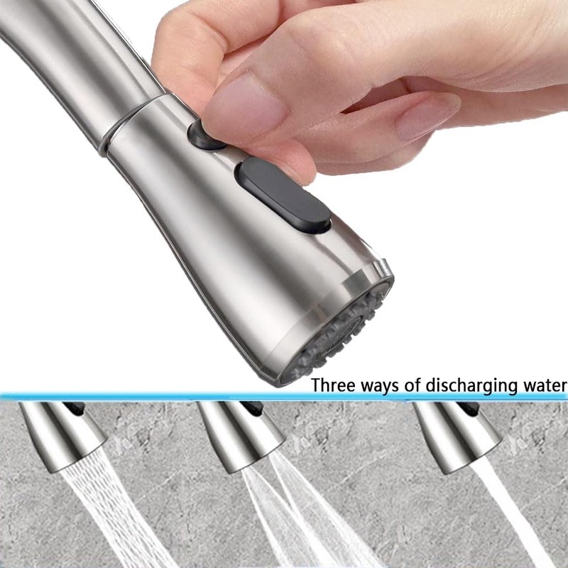 Pull Down Spray Head for Kitchen Faucet, 3 Modes with