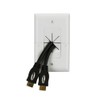 DATA COMM DATA COMM Electronics 45-0017-WH Split Style TV Outlet