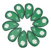 10 PCS Golf Club Head Covers Four Leaf Clover Pattern