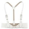 One Limitation BP305 Women's Suspender Leather Fashion Harness Silver Buckle