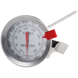 Judge Kitchen TC62 Stainless Steel Deep Fry Sugar Thermometer, Centigrade 38° to 205°C - 1 Year Guarantee