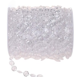 A'sTool Crystal Beaded Curtain Decoration, 30M, Clear