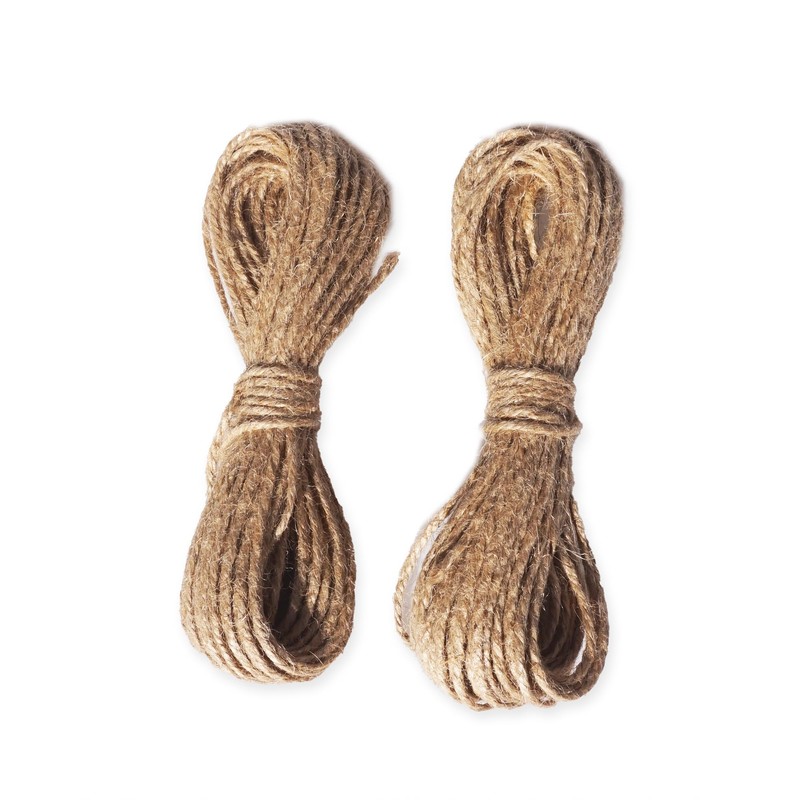 LWR CRAFTS Jute Rope 2mm 45ft Per Pack (Pack of
