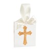 Mud Pie Gold Acrylic Ornament, Cross, 4" x 4"