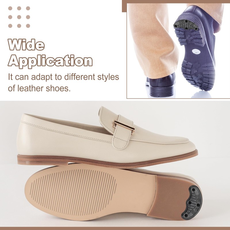 sourcing map 30pcs Heel Plates Heel Taps Rubber Repair Pad