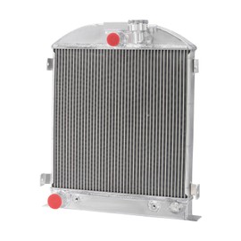 Cubauto 3 Rows Aluminum Radiator for 1932 Ford Hi-boy Model B Model A/AA Sedan Delivery 1930 1931 V8 Configuration Engine Radiators