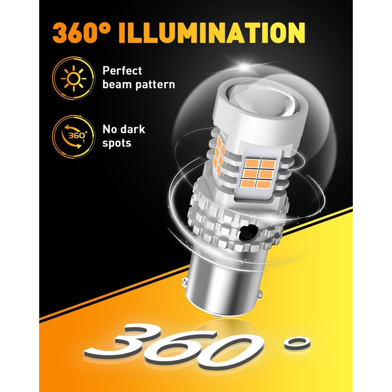 OXILAM BA15S 1156 LED Turn Signal Light Bulb CANBUS Error