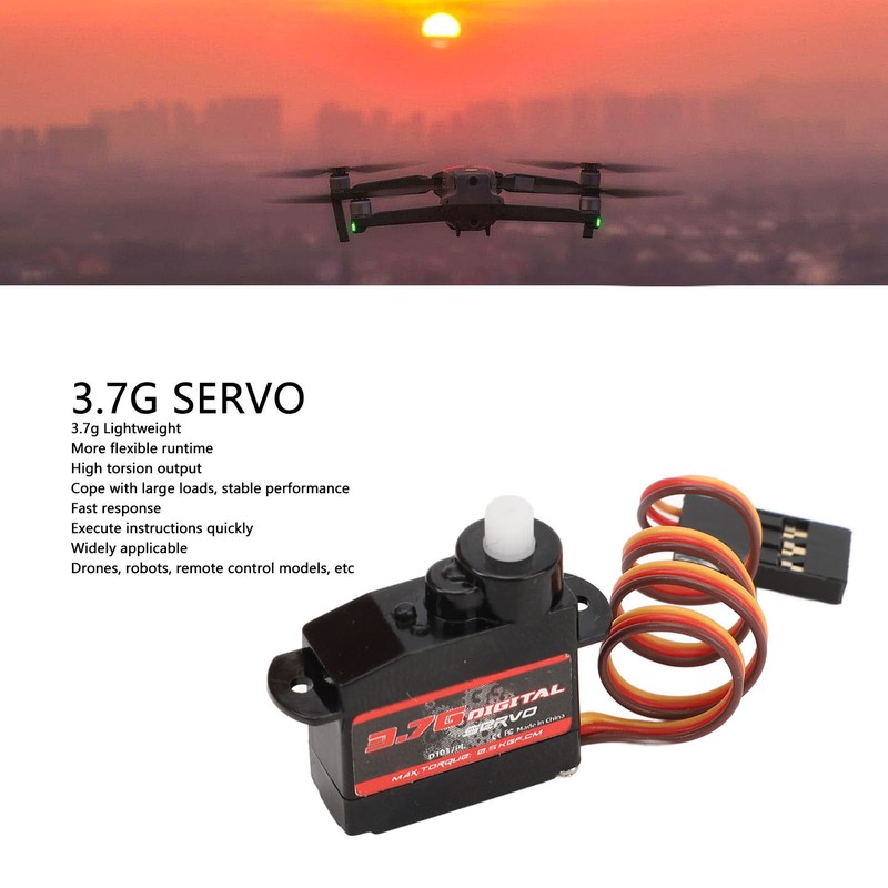 3.7g Servo High Torsion Universal Lightweight Fixed Wing Airplane Micro