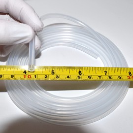 Pure Silicone Tubing - 3/32" ID x 7/32" OD - High Temp Platinum Cured Medical & Food Grade Tube (100 Feet)