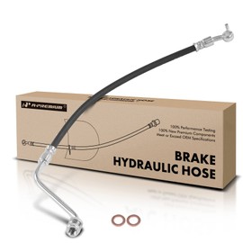 A-Premium Rear Passenger Brake Hydraulic Hose Compatible with Hyundai Models - Veracruz 2007 2008 2009 2010 2011 2012 3.8L - Replace# 587383J000