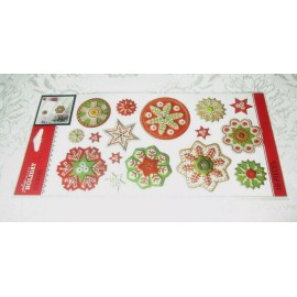 Jolee's Boutique Holiday Stickers 16 Pieces Dimensional Snowflakes EK Success