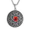 HZMAN Red Eyes Talisman Seal Solomon Six-pointed Star 12 Constellation
