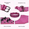 Serijoars Spiked Studded Leather Dog Collar, 2 Inch Width, for