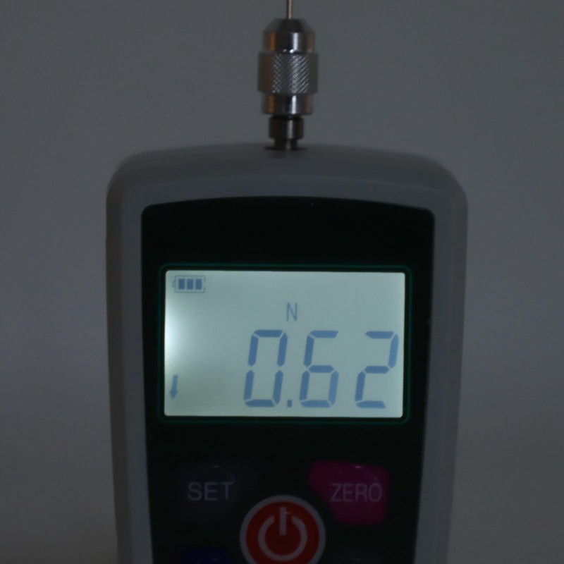 Medidor de Fuerza Digital 2-20N Push Pull Con 6 Cabezas