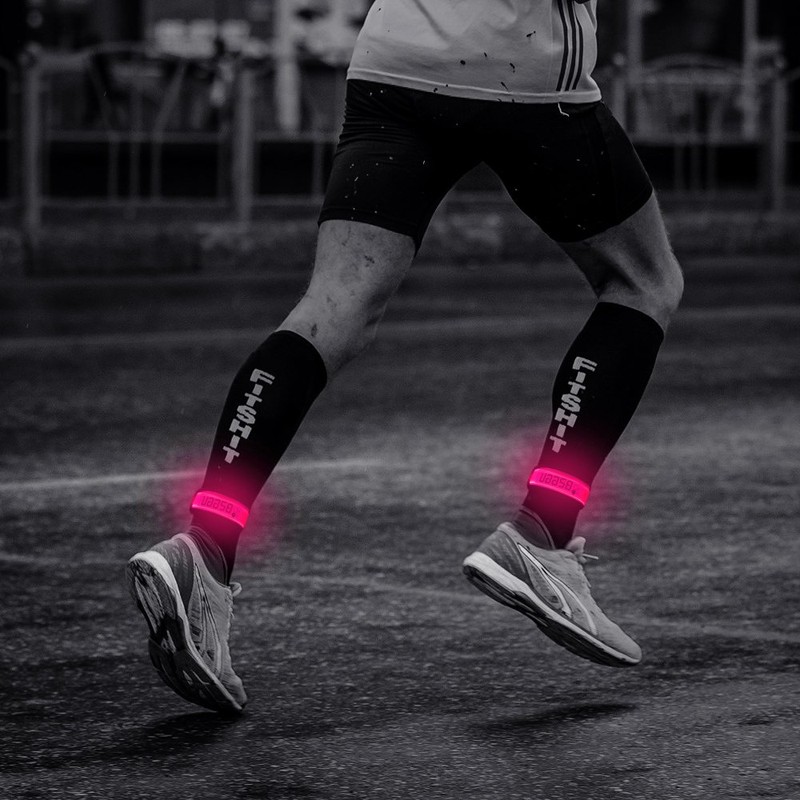 BSEEN LED Armbands for Running, 2 Pack Sports Saftey Reflective