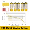 23A 12V Alkaline Batteries, 10 Pack, Compatible with Doorbells and