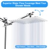 Shower Head, Kaqinu 10'' High Pressure Rainfall Shower Head/Handheld Showerhead