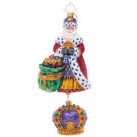 Christopher Radko Hand-Crafted European Glass Christmas Decorative Ornament, The King of Christmas