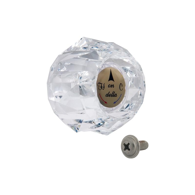 Master Plumber 167B, Single Clear Knob Handle Kit with Button