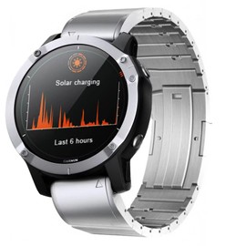 synsing No Tool Needed Titanium Magnetic Band for Fenix 8/7X/6X/5X Plus, 26mm Titanium Metal Quick Release Strap for Garmin Fenix 7X Pro/6X Pro/5X Plus/Enduro 3/tactix 7