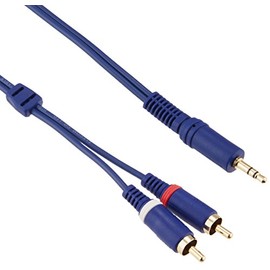 erekomu Audio Cable 3.5 ф sutereominipuragu 4-Pin Plug x 2 (Voice L: R) 1 m [Frustration Free Packaging (FFP)] DH – mwr10/E