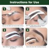 Disposable Eyebrow Stencils Shape Tape Eyebrow Tattoo Auxiliary Sticker Adjustable