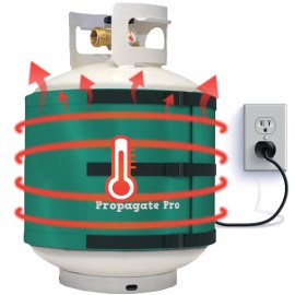 Propagate-Pro 20LB Propane Gas Tank Heating Wrap Insulated Cover, 5 gal Bucket Cylinder Warmer