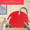 5Pcs Silicone Trivet Mat Square Round Honeycomb Hot Pad Non