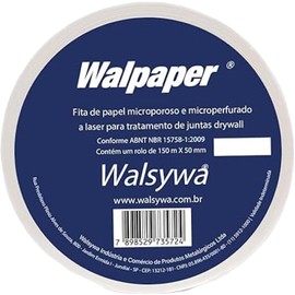 Walsywa Drywall Paper Tape Finishing – Walpaper 50MM x 150M 130G/M2 (1-Pack, 50MM x 150M)